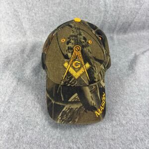 Freemason Camo Embroidered Adjustable Hat Mason Masonic Lodge Camouflage Cap